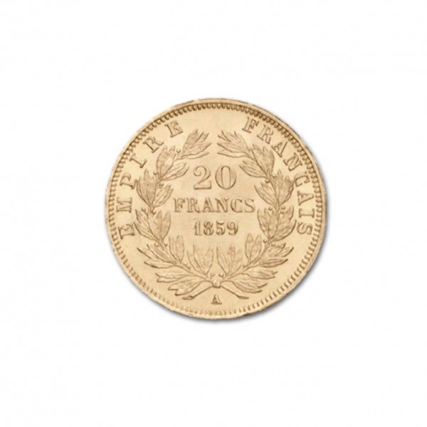 Pièce 20 Francs Napoléon pile